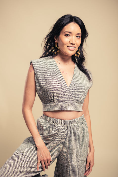Top with knot at the back