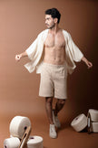 Overshirt with sleeves